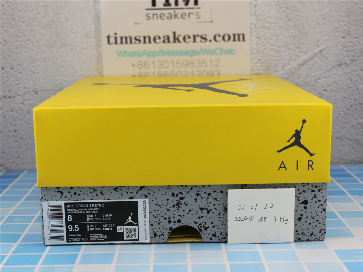 LJR Batch Air Jordan 4 "Lightning" CT8527-700